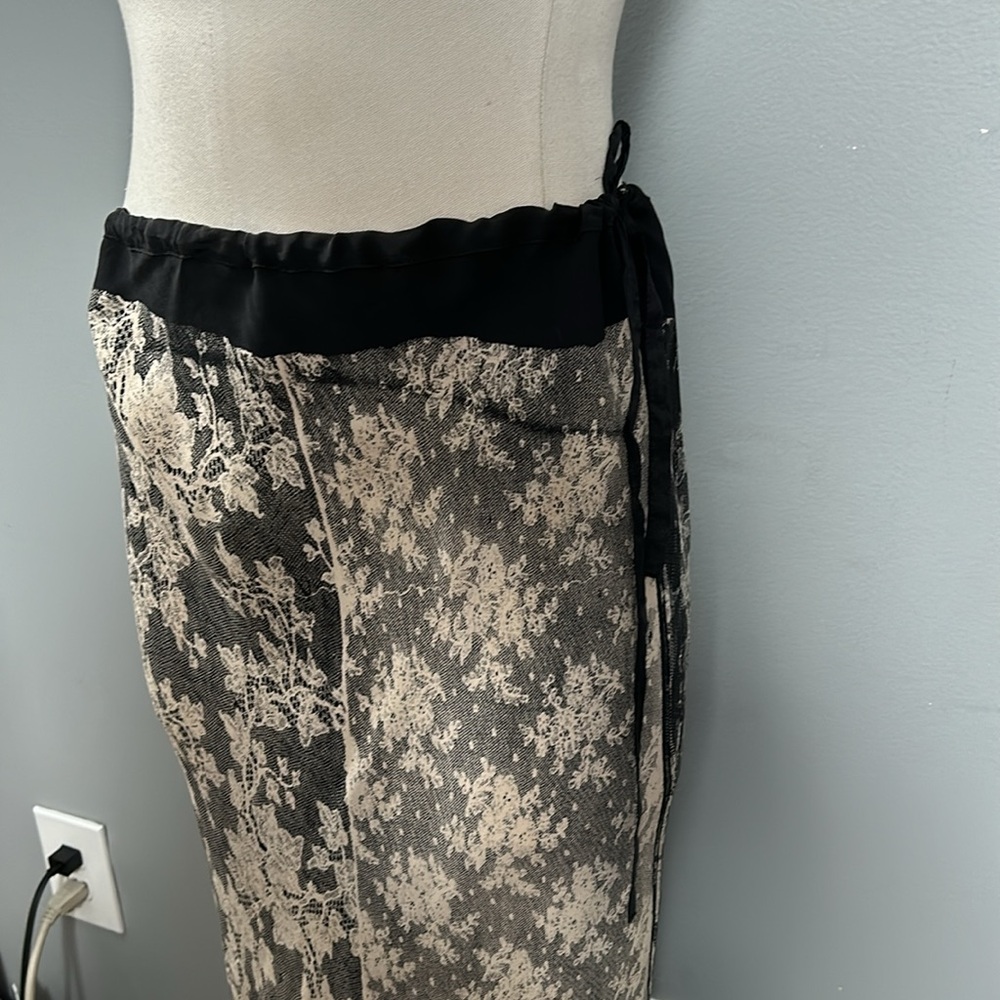 Silk JAGODA KURSA Hand Painted Maxi Soft Skirt size M, Made in France - Picture 15 of 16